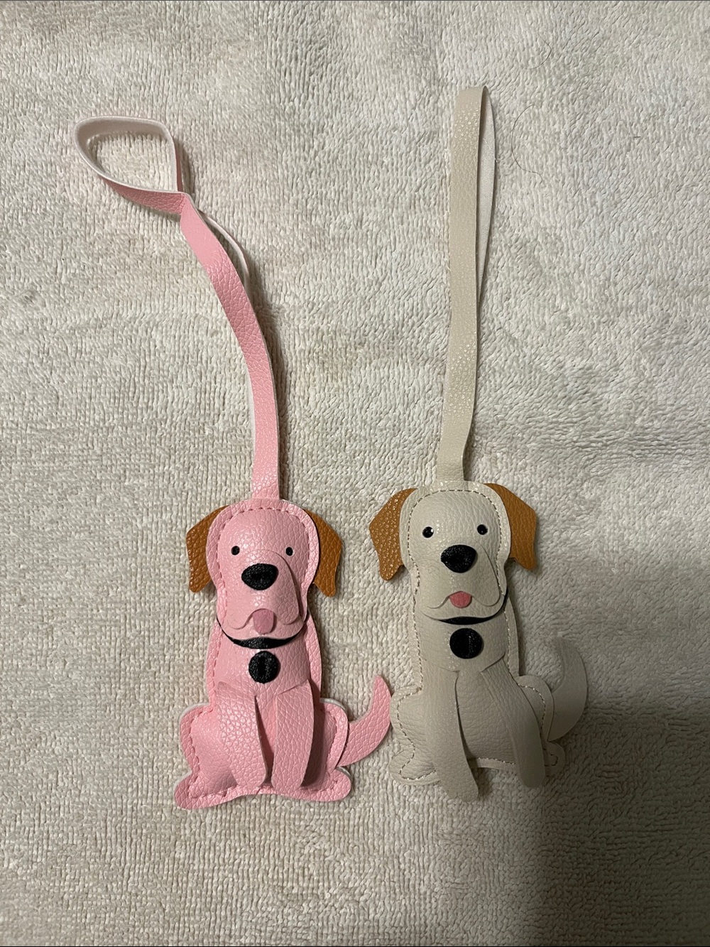 New Cute Dog Bag Accessory- Pink with Tan Ears. Faux Leather